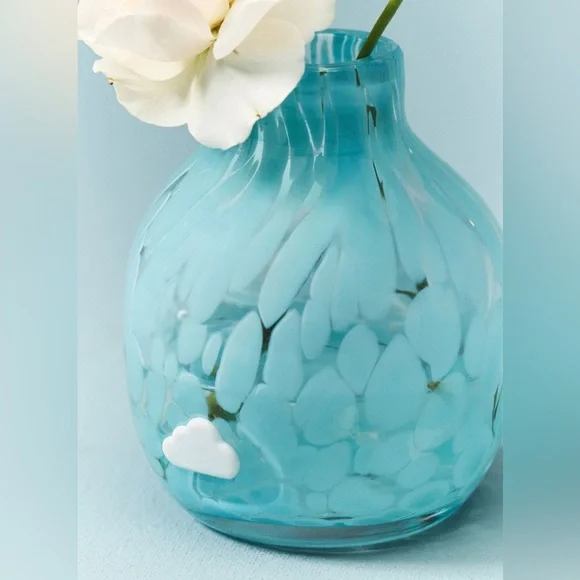 Anthropologie The Icon Cloud Confetti Glass Vase - Picture 2 of 2